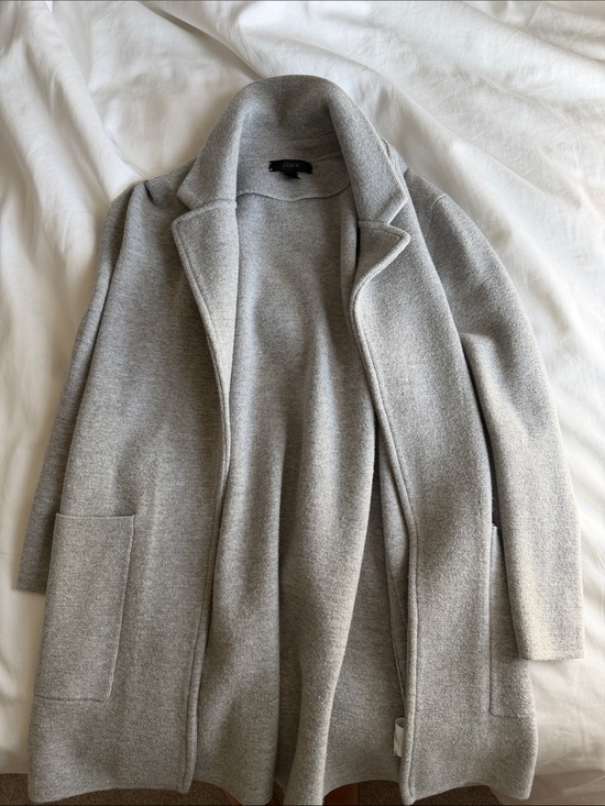 J. Crew Jackets & Blazers - J Crew Light Gray Open-Front Women's Cardigan Sweater